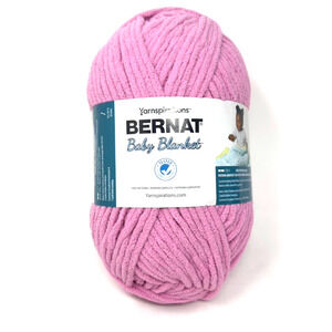 Bernat Baby Blanket Yarn Bubblegum 100% Poly 10.5oz 220yds